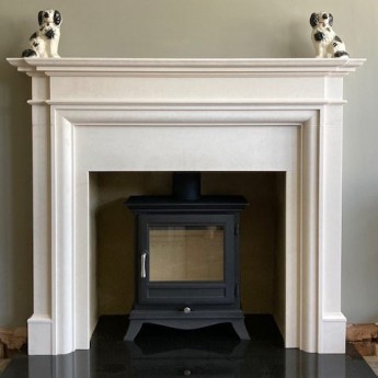Oxford Aegean Limestone Fireplace Surround Mantle customer photo