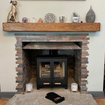 Panoramic Twin Door Defra Woodburning Stove customer photo