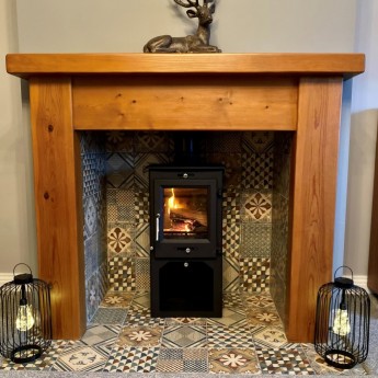 defra 5kw with stand Woodburning Stove customer fireplace