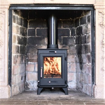 defra Ottawa 5kw Woodburning Stove customer brick fireplace