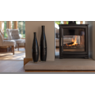BURNT GREY - Ecosy+ Hampton 6.4 Double Sided, Defra Approved, Eco Design Approved, Wood Burning Stove 
