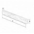 EasyBeam / Non Combustible 48" Dark Oak Beam 