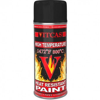 VITCAS Black Aerosol High Temperature Stove Paint  (Suitable for most Ecosy+ Stoves) 