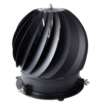 Rotorvent Ultralite 2 - Black Anti Down draught spinning Cowl Rotorvent Ultralite 2 - Black Anti Down draught spinning Cowl