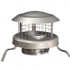 5" Stainless Steel Chimney Pot Hanger Cowl (Connects To Chimney Liner)