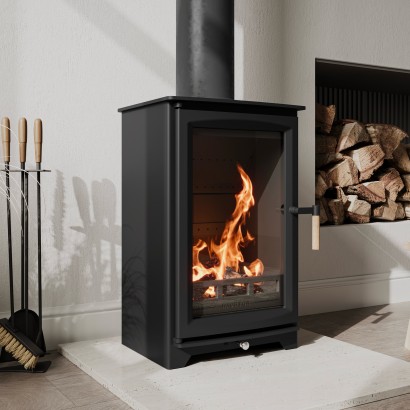 Ecosy+ Hampton Highline 5kw Defra Approved -  Eco Design Approved   - Wood Burning Stove