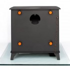 30kw Back Boiler Multi-Fuel Woodburning Stove , Secondary Burn, Thermostat