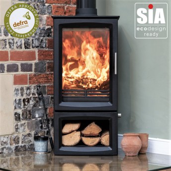 Ecosy+ 5kw Hampton Vista 500 - Defra Approved - 5kw - Eco Design Approved - Woodburning Stove