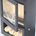 Ecosy+ 5kw Hampton Vista 500 Wide - Defra Approved - 5kw - Eco Design Ready - Woodburning Stove