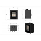 Ecosy+ I500 Inset - 5kw  - Wood Burning / Multi-Fuel Cassette Stove