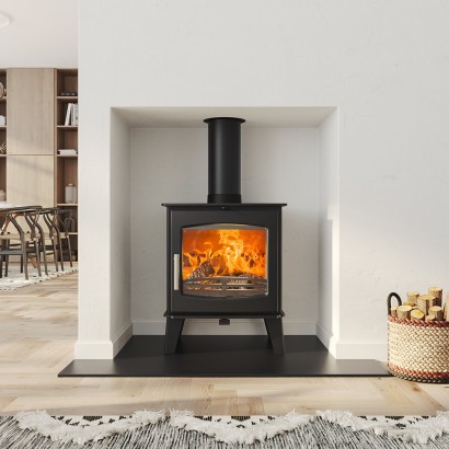 Ecosy+ Ottawa Deluxe Wide Tall - Defra Approved 5kw Ecodesign Wood Burning Stove Ecosy+ Ottawa Deluxe Wide Tall - Defra Approved 5kw Ecodesign Wood Burning Stove