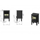 Ecosy+ Snug 5kw Tall Multi-Fuel, Eco Design Approved, Defra-Approved Stove