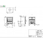 Ecosy+ Snug 7 to 10kw  Multi-Fuel, Eco Design Approved, Defra Approved Stove