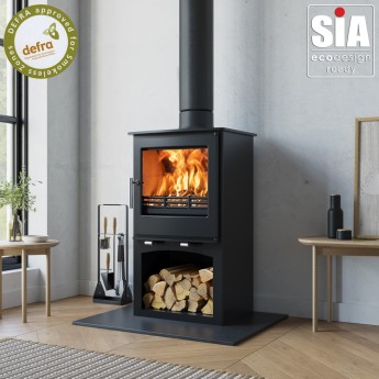 Ecosy+ Snug 7 to 10kw With Stand, Multi-Fuel, 2022 Eco Design Ready , Defra Approved Stove 