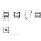 Ecosy+ Hampton 6.4 Double Sided - Defra Approved - Eco Design Approved - Wood Burning Stove Ecosy+ Hampton 6.4 Double Sided - Defra Approved - Eco Design Approved - Wood Burning Stove