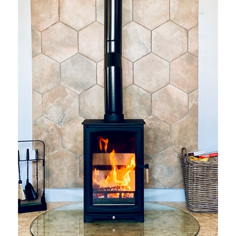 Defra Approved Ecosy+ Hampton Highline5 Eco Design Wood Burning Multi Fuel  Stove