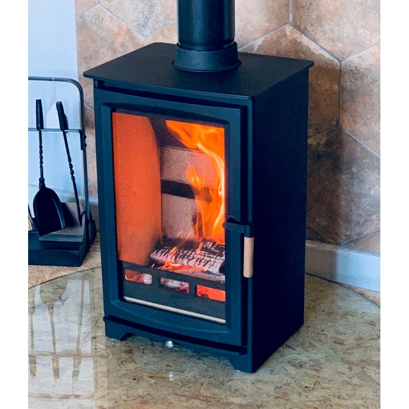 Defra Approved Ecosy+ Hampton Highline5 Eco Design Wood Burning Multi Fuel  Stove