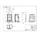 BURNT GREY - Ecosy+ Hampton Highline 5kw Defra Approved -  Ecodesign Ready (2022)  - Woodburning Stove 