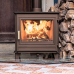 Rich Brown Ecosy+ Panoramic Traditional - (Wood Burning) Defra Approved, 5kw , Eco Design Ready  - 5 Year Guarantee 