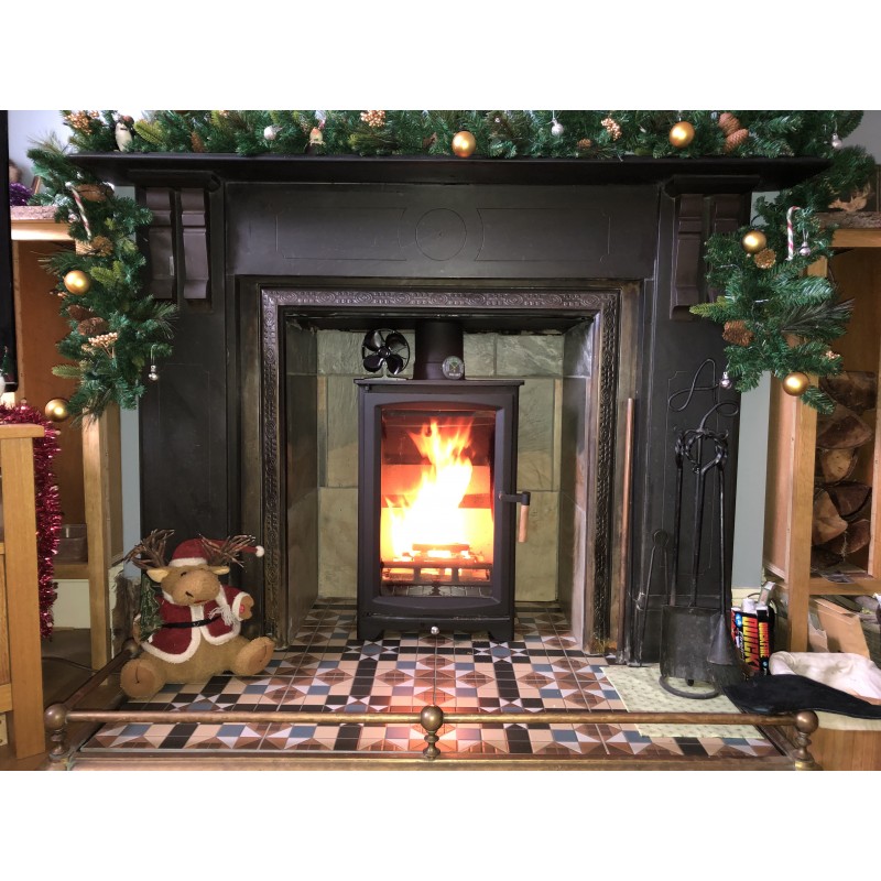 Defra Approved Ecosy+ Hampton Highline5 Eco Design Wood Burning Multi Fuel  Stove