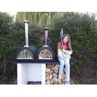 Green Machine (No stand)  Outdoor Stone Base Pizza Oven, Garden Oven, Smoker, BBQ -