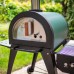 " Late Summer Offer " Green Machine, Outdoor Pizza Oven With Stone Base + Side BBQ