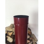 1000mm Red enamel flue pipe.  