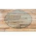 12mm Tear Drop Glass Hearth / Plinth Floor Plate For Woodburning Stove ( 900 X 900  )