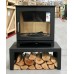 Universal Woodburning Stove Stand / Bench  700w x 400d x 300h