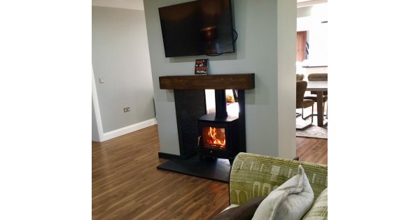 12-14kw Ottawa Clean Burn Contemporary Wood Burning Multi Fuel Stove