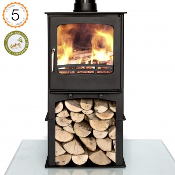 Ecosy+ Purefire 7.4 (7-10kw) Multi-Fuel, Eco Design, Defra Approved Stove - With Stand 