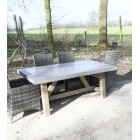 2000mm x 1000mm Sanctuary Stag Indoor / Outdoor Polished Concrete & Wood Table 2000mm x 1000mm Sanctuary Stag Indoor / Outdoor Polished Concrete & Wood Table