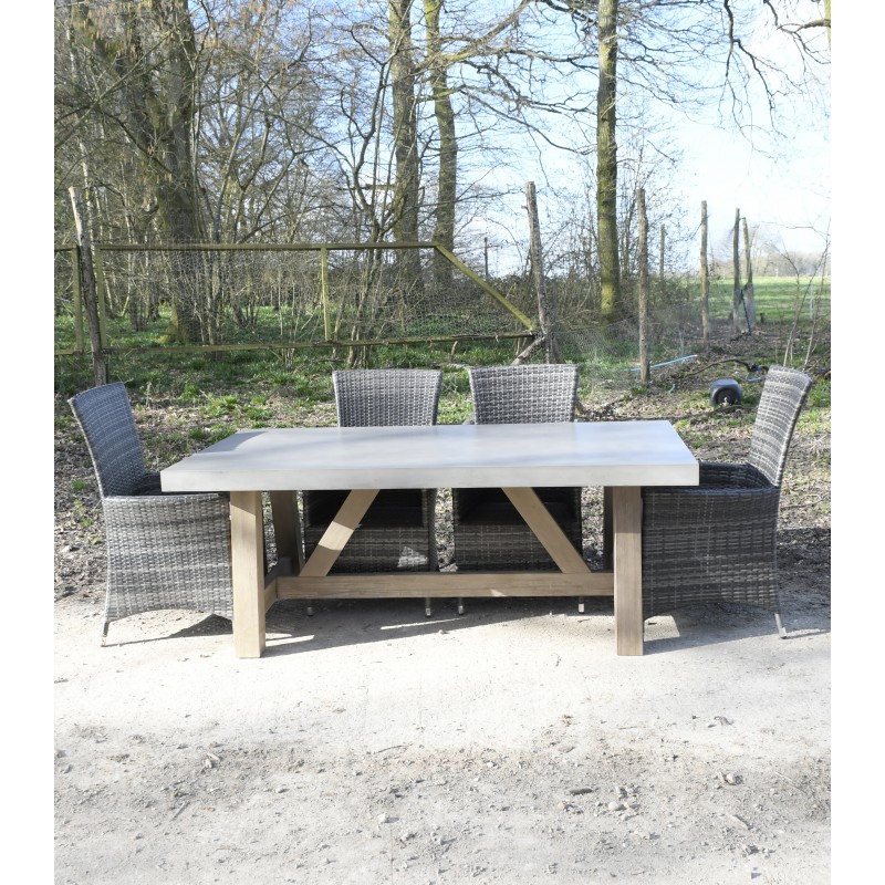 2000mm X 1000mm Sanctuary Stag Indoor, Wood Table For Outdoor Use