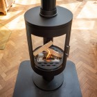Leo Cylindrical 360 (Pedestal) Pure Bio Stove
