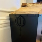 Heavy Duty Steel Riveted Log Box  - 240x240x385 - Ram Skull