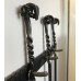 Ram Skull Wrought Iron Companion Set  - Hanging