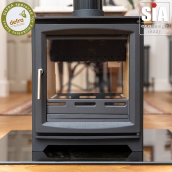 Ecosy+ Hampton 6.4 Double Sided -  Defra Approved - Eco Design Approved - Wood Burning Stove 