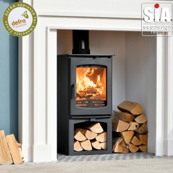 Ecosy+ Ottawa 5 Eco Deluxe With Stand - Defra Approved -  Ecodesign Ready (2022) - 5kw Wood Burning Stove