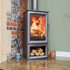 BURNT GREY - Ecosy+ 5kw Hampton Vista 500 - Defra Approved - 5kw - Eco Design Ready - Woodburning Stove BURNT GREY - Ecosy+ 5kw Hampton Vista 500 - Defra Approved - 5kw - Eco Design Ready - Woodburning Stove