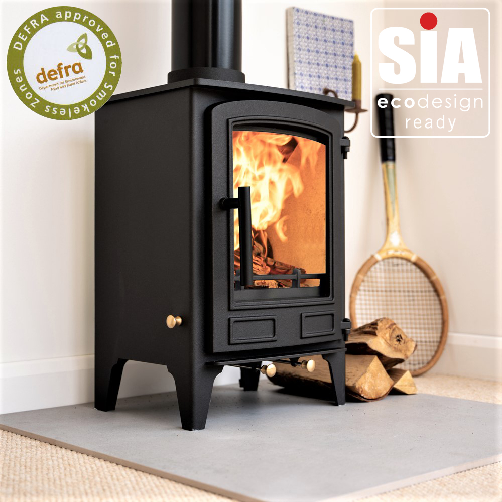 Newburn Defra Approved Small Eco Design Wood Burning Stove made by Ecosy+