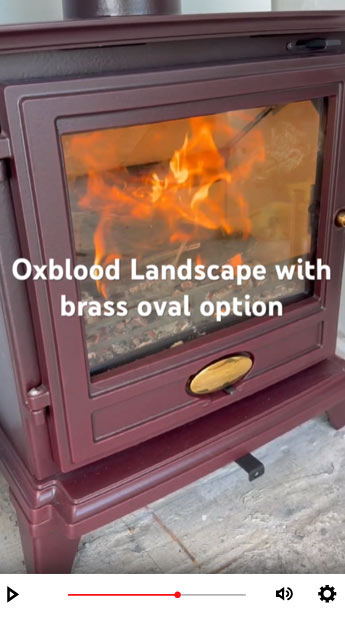Oxblood Red Enamel Ecosy+ Rock Landscape