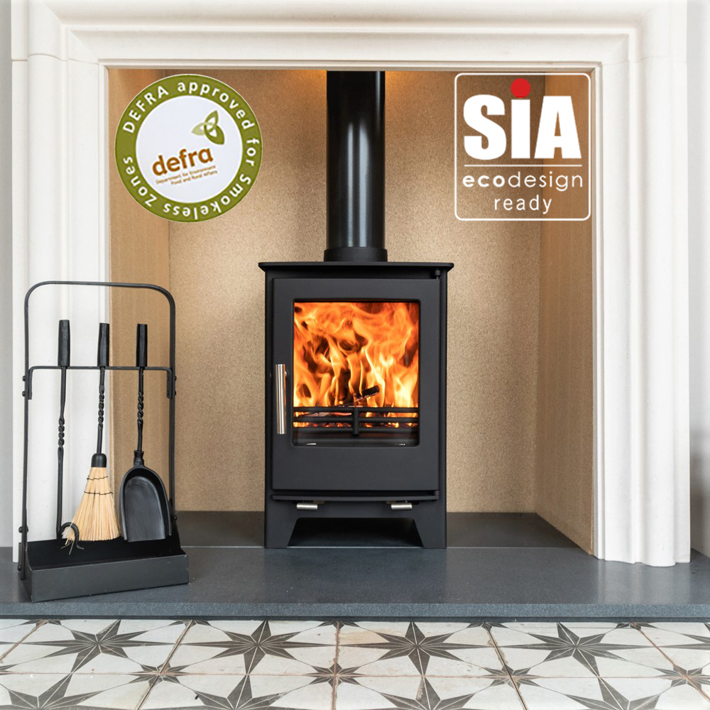 Stoves 5KW Defra Approved Eco Design Multifuel Stove Wood Burning Cast Iron Fireplace 