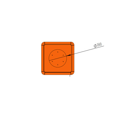 Haven Double Sided v2 Outdoor wood burning stove diagram