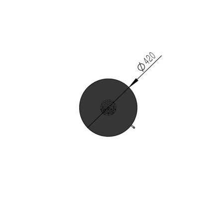 Ecosy+ Leo Cylindrical 360 Pure Bio Stove - Diagram