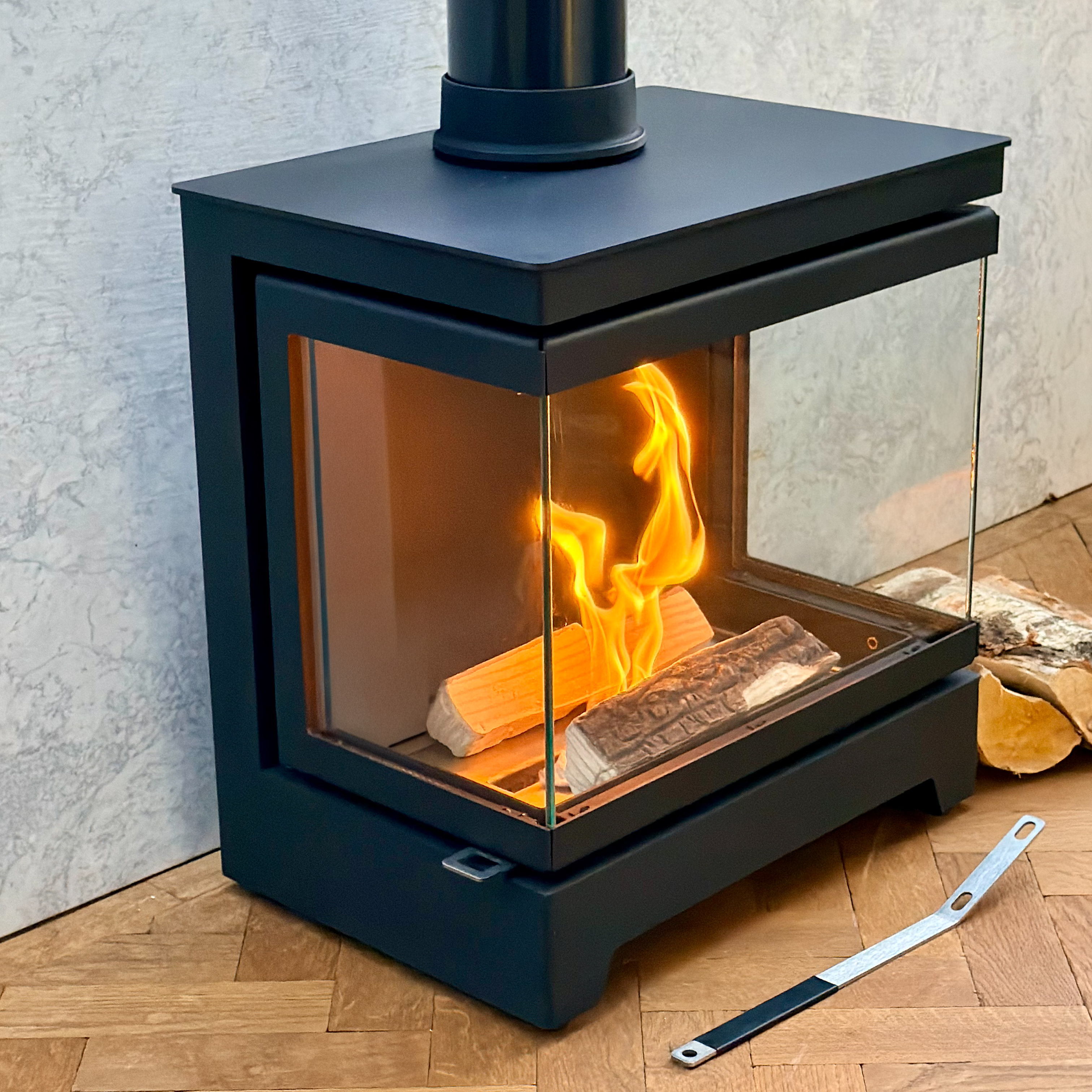 CPH　530WH M/Lサイズ Nordliv Low 3-sided Pure Bio Stove - No chimney, No mess, No odour