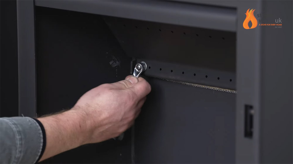 Easy Guide to Wood Burning Stove Maintenance - Removing baffle plate