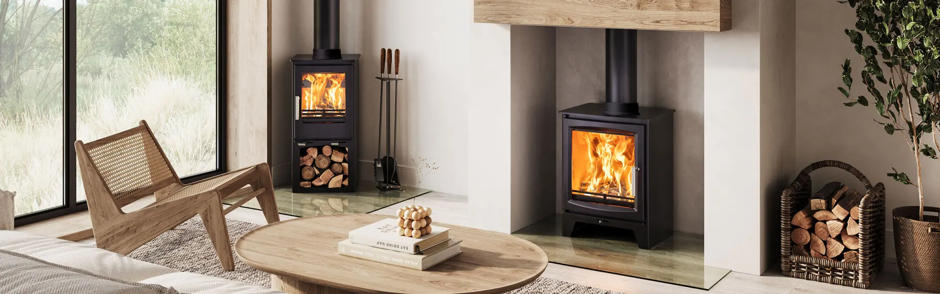 Ignite Your Colourful Side: Black Wood Burning Multi-Fuel Stoves by Ecosy+